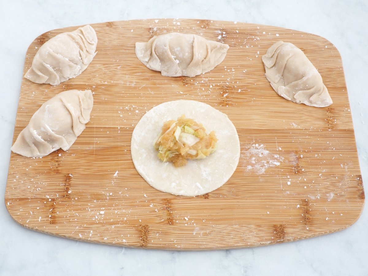 Rellenar las gyozas