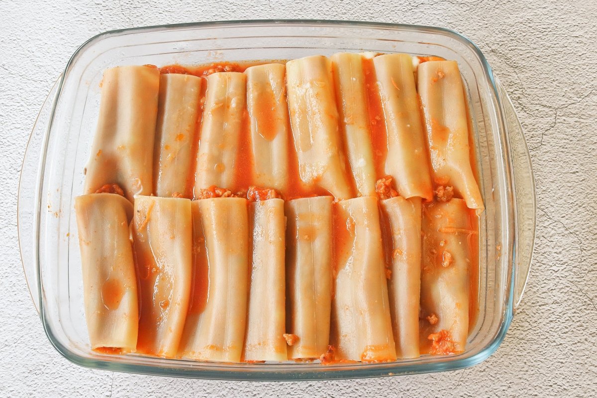 Rellenar los canelones en freidora de aire
