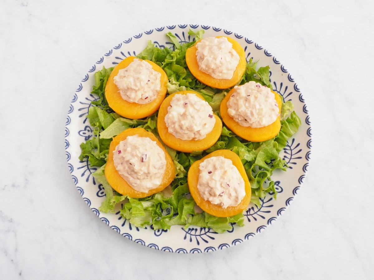 Rellenar los melocotones