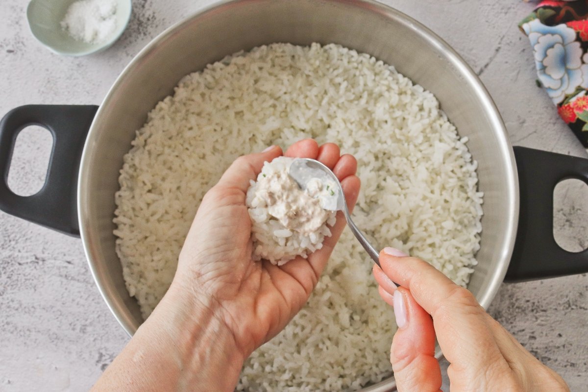 Rellenar los onigiri