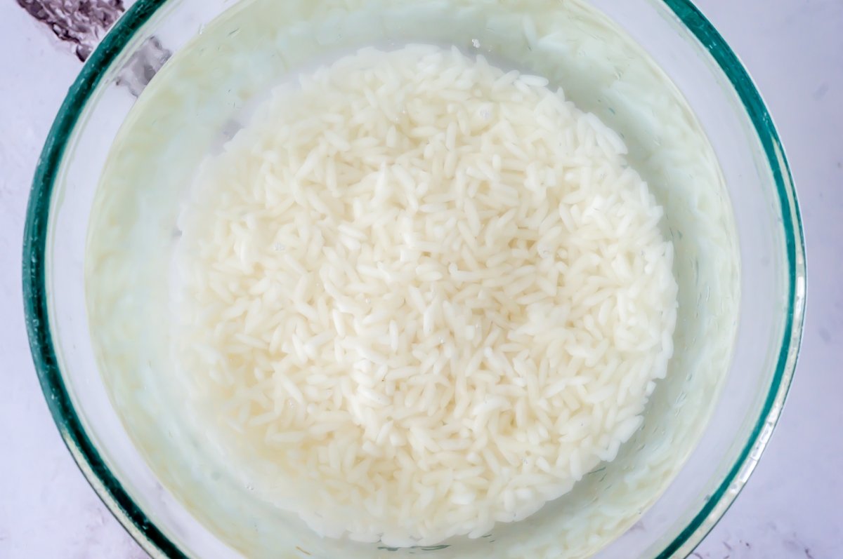 Remojar el arroz del khir