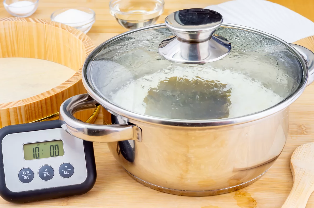 Reposo del arroz para sushi