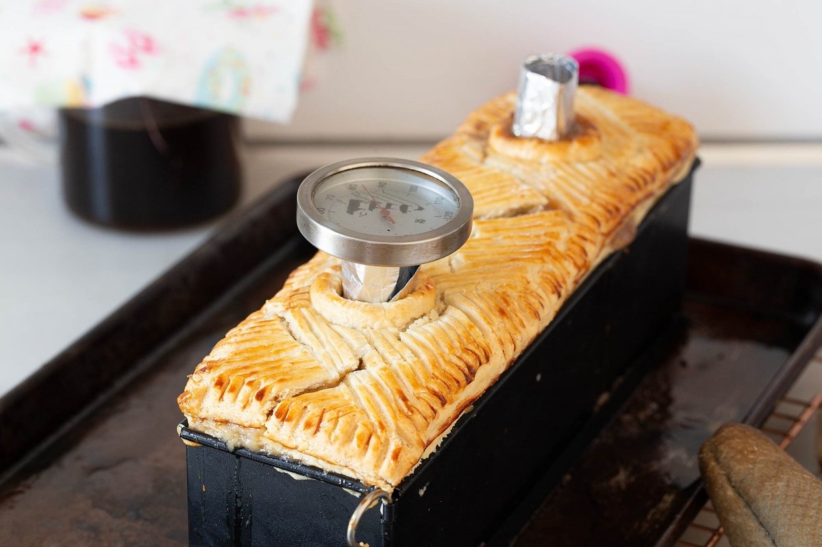 Retiramos el paté del horno