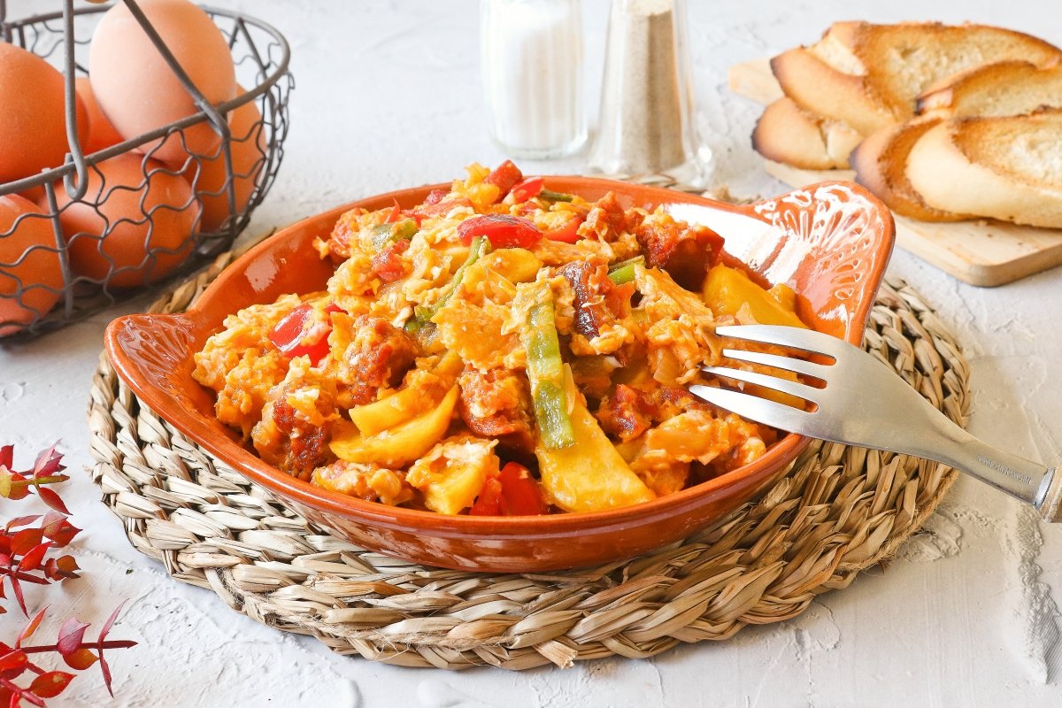 Revuelto de huevos campero