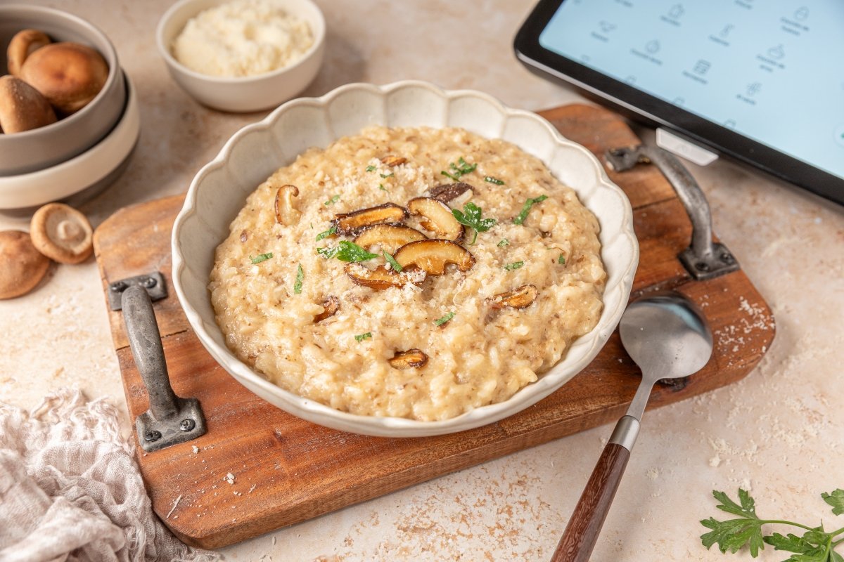 Risotto de setas en Thermomix