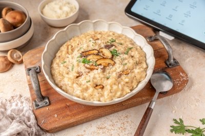 Risotto de setas en Thermomix