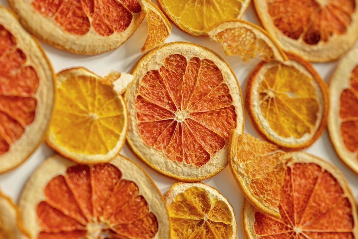 Rodajas de naranja deshidratadas