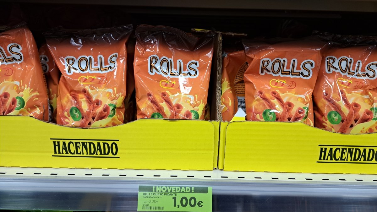 Rolls sabor queso y chili Hacendado picante
