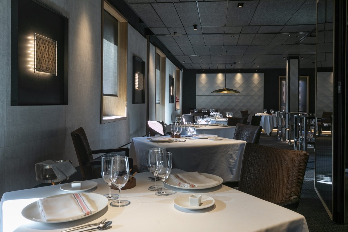 Sala del restaurante Arzak en San Sebastián
