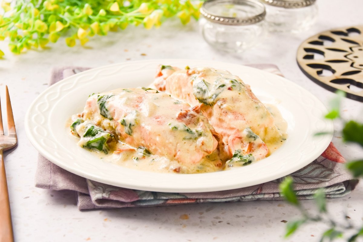 Salmón a la toscana