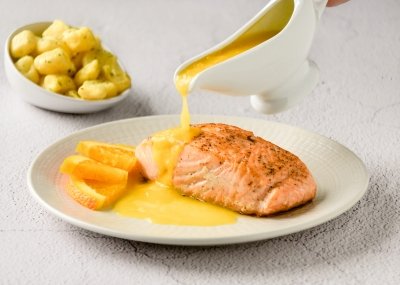 Salmón a la naranja