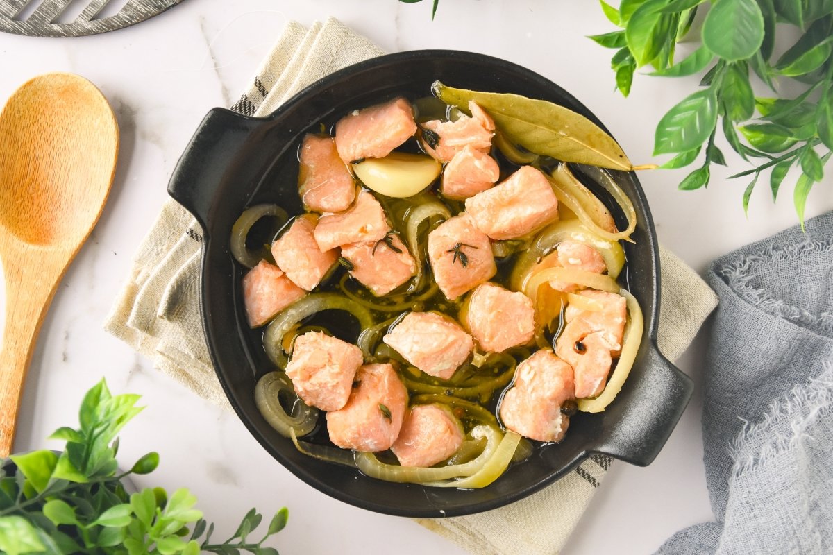 Salmón en escabeche casero