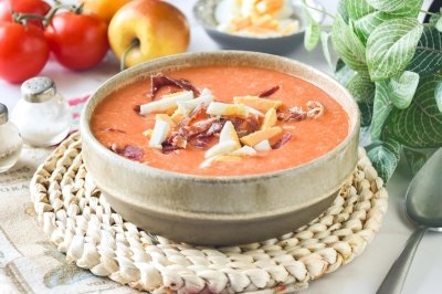 Salmorejo de manzana