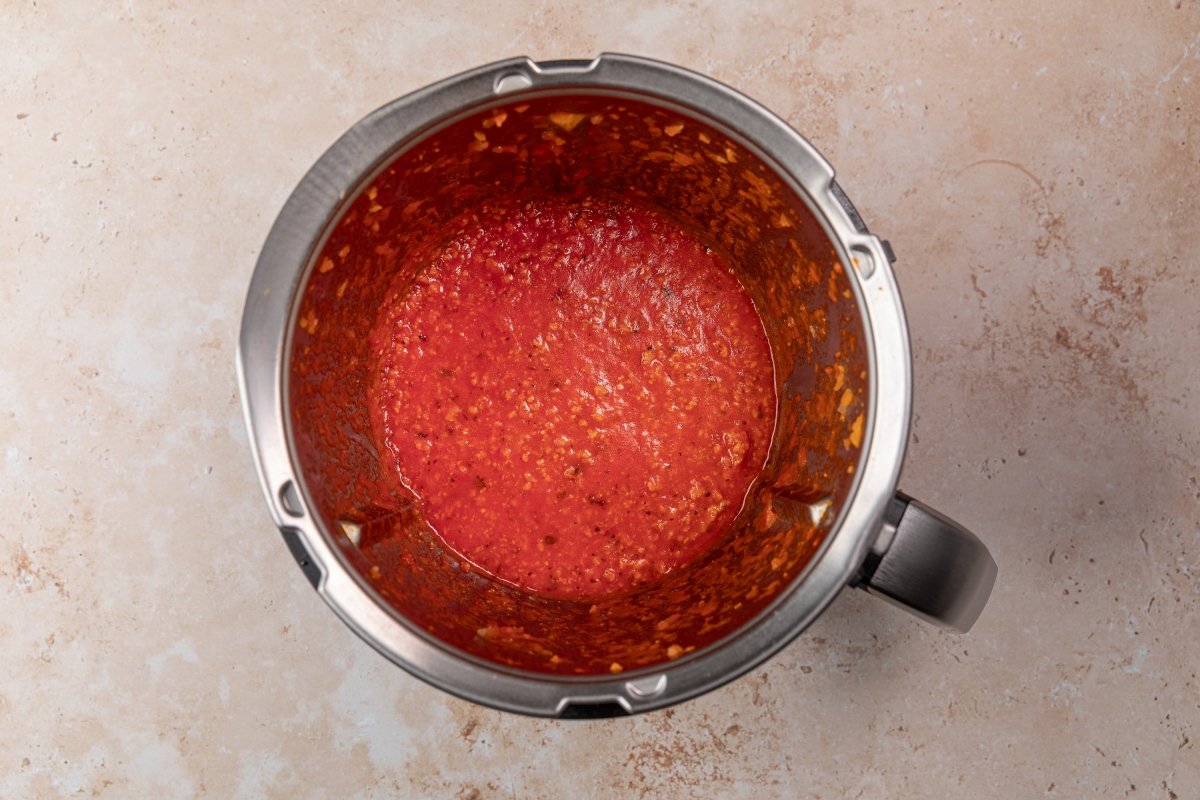 Salsa de los macarrones a la boloñesa en Thermomix