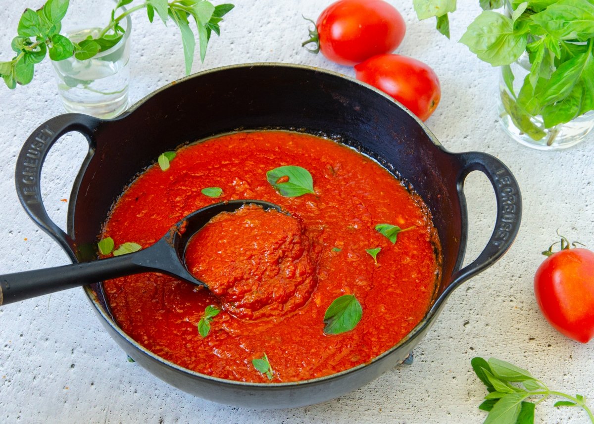 Salsa Marinara o Pomodoro. Salsa de tomate italiana paso a paso - De  Rechupete