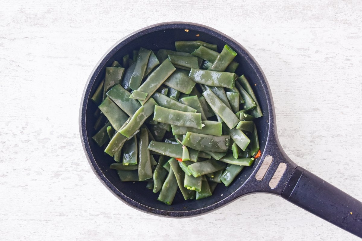 Salteamos las judías verdes