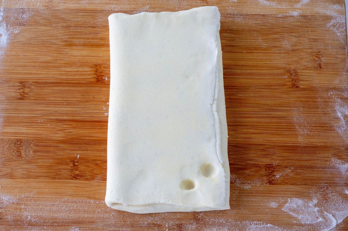 Segunda vuelta del hojaldre sin gluten