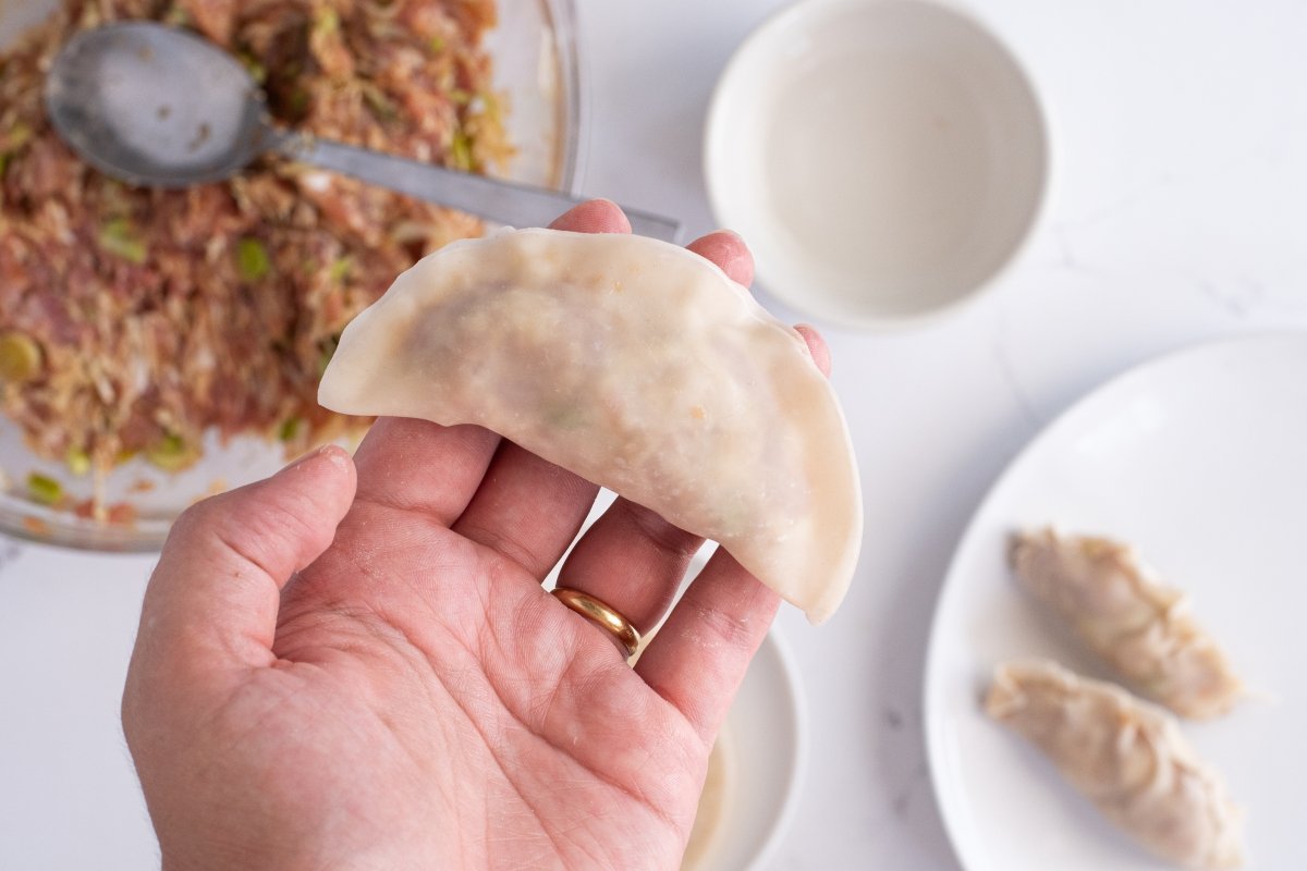 Sellamos las gyozas