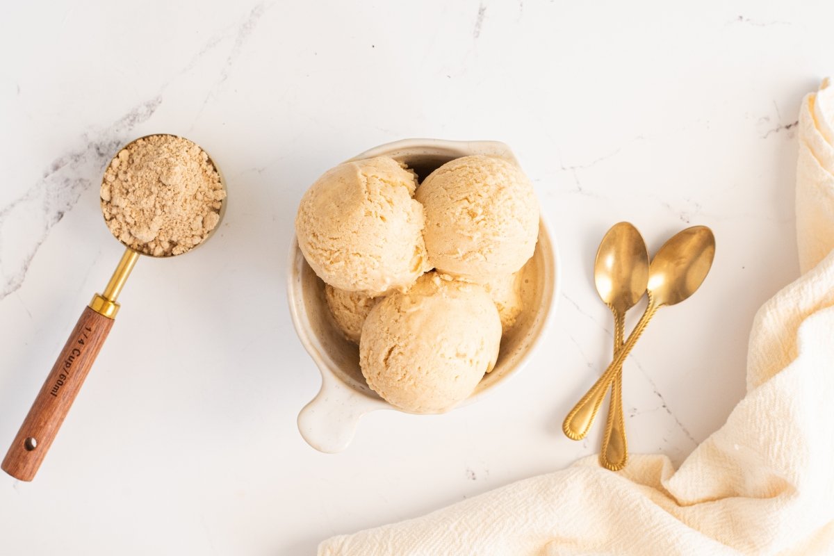 Servimos el helado de gofio