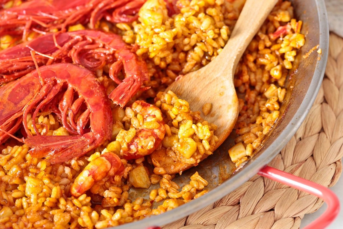 Servimos la paella de carabineros