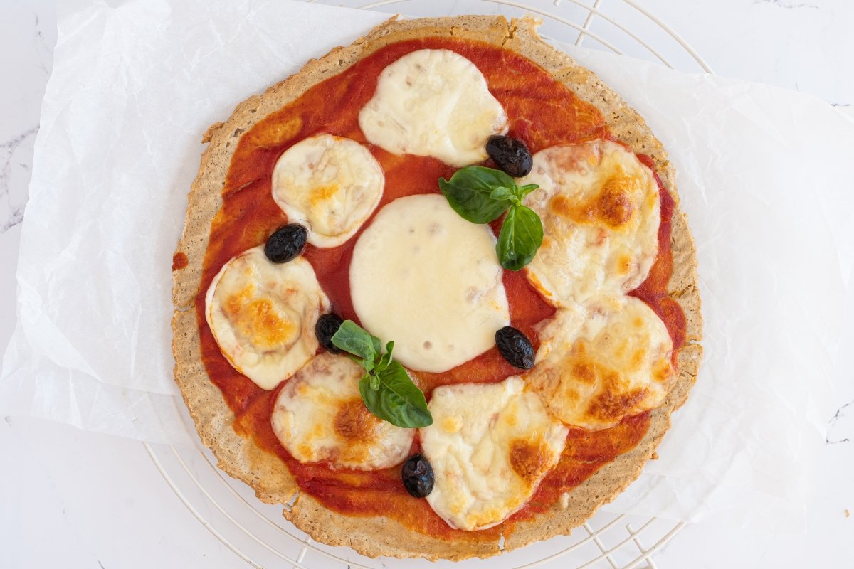 Servimos la pizza de avena
