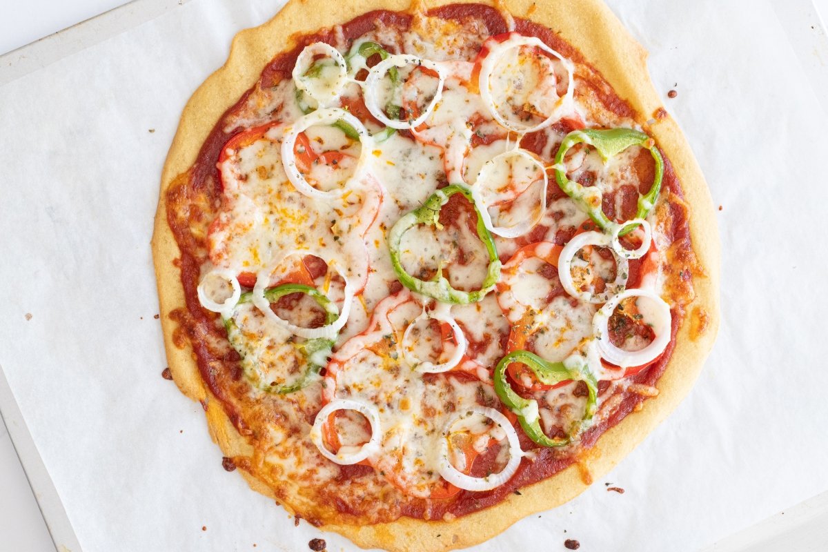 Servimos la pizza de garbanzos