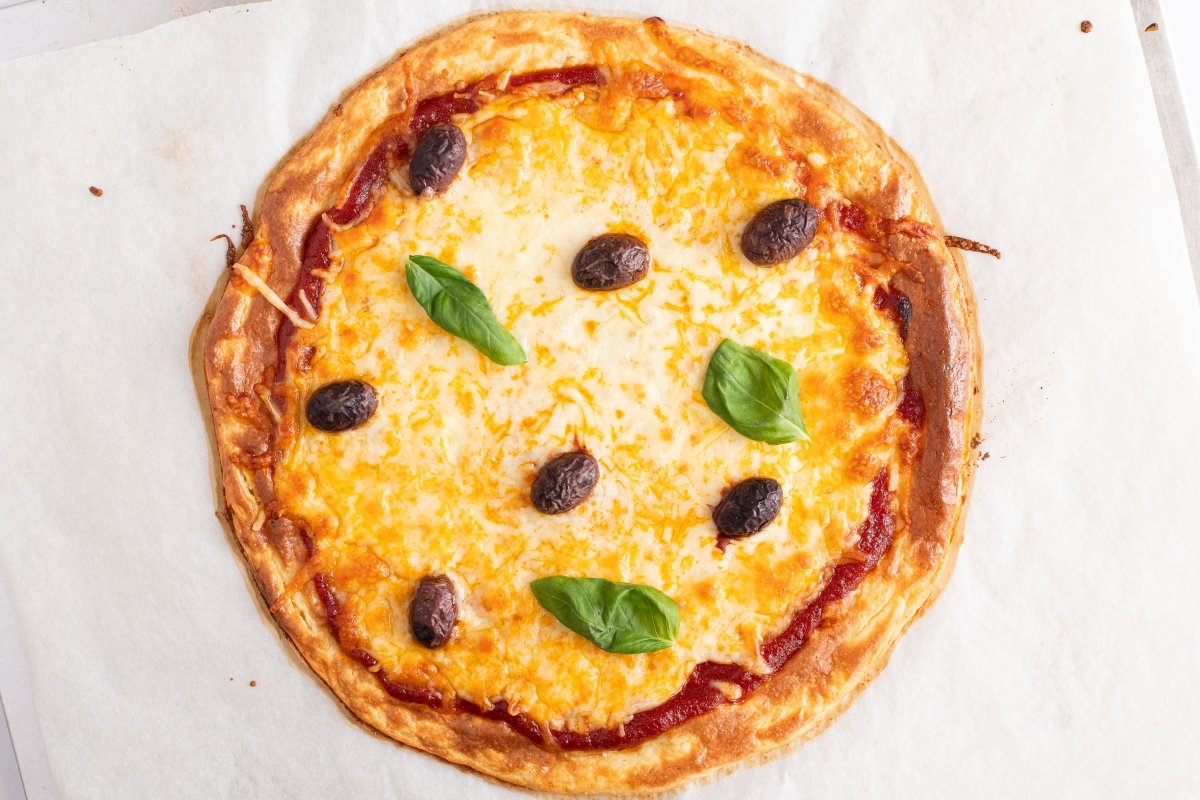 Servimos la pizza keto