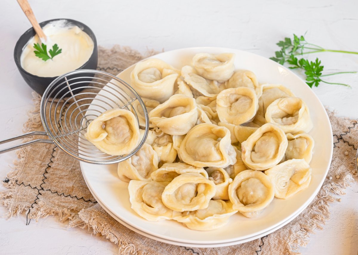 Sirviendo los pelmeni