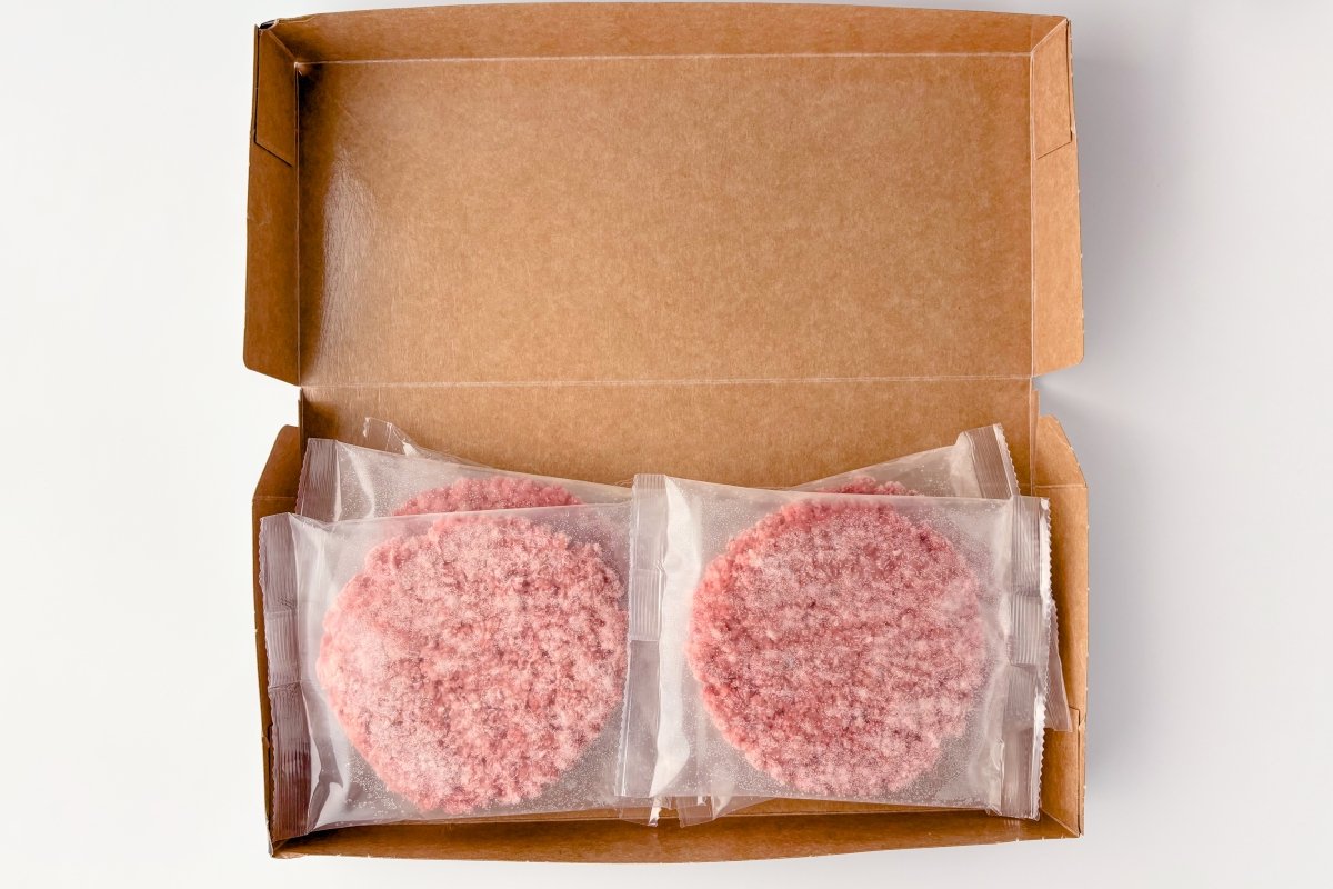 Smash burgers de Mercadona dentro de su caja
