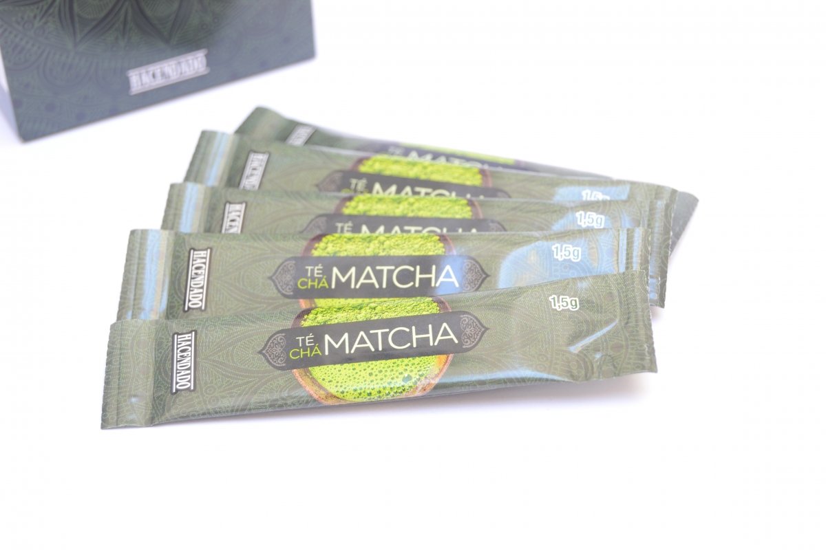 Sobres de té matcha de Mercadona