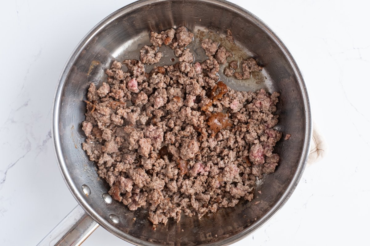 Sofreímos la carne de las bitterballen