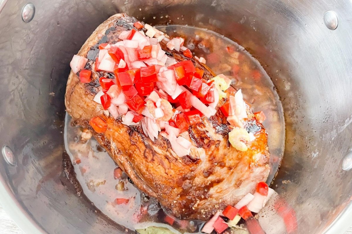 Sofrito para elaborar asado negro