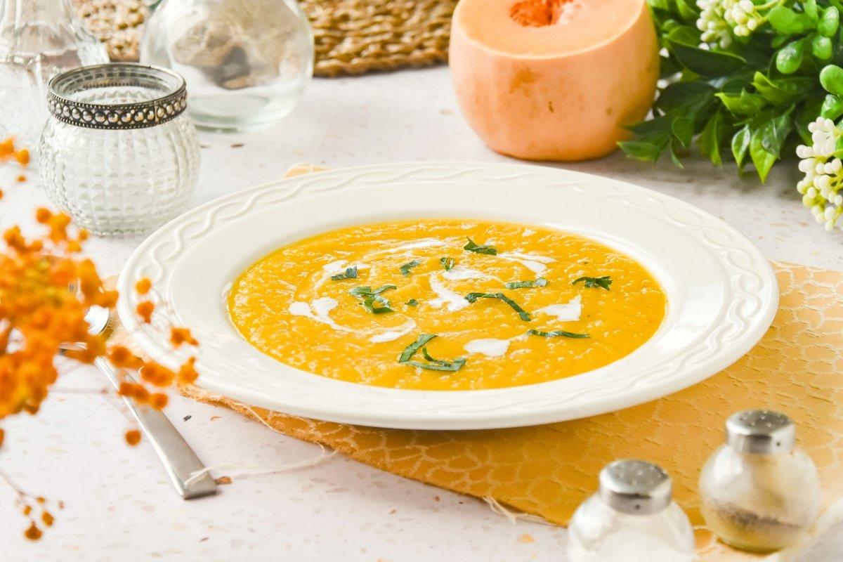 Sopa de calabaza casera