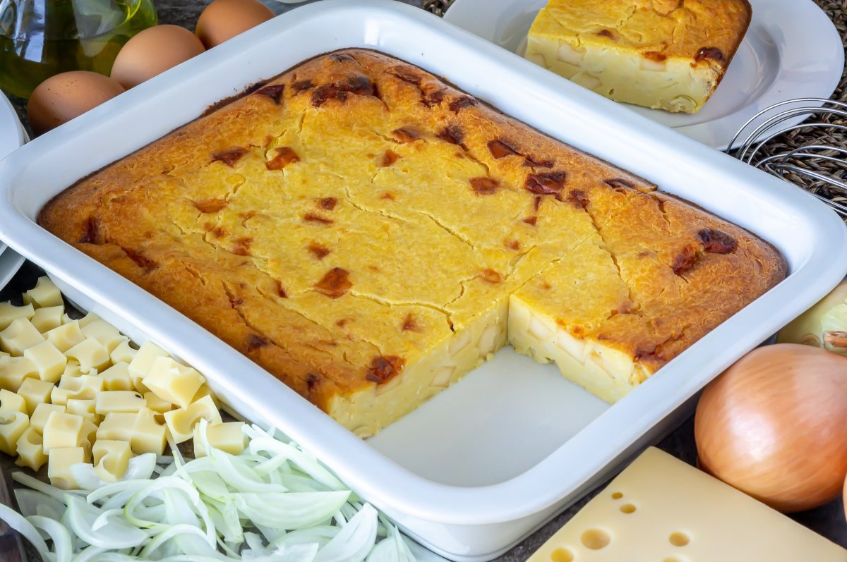 Sopa paraguaya, el popular bizcocho o tarta salada de Paraguay