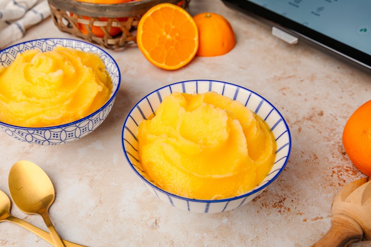 Sorbete de naranja