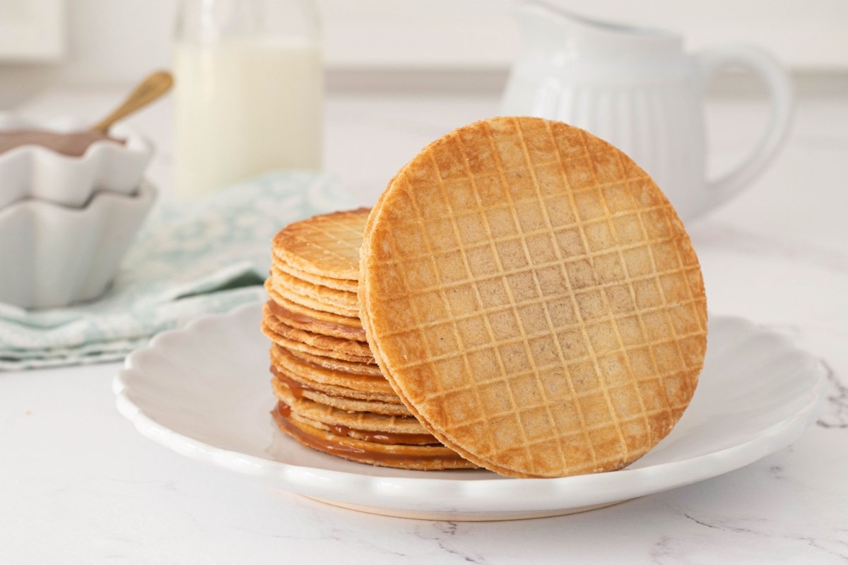 Stroopwafels listos para servir