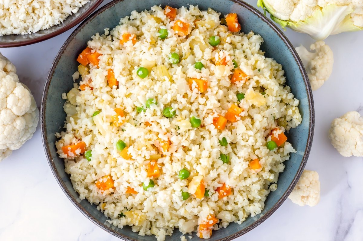 Sugerencia de preparación el arroz de coliflor