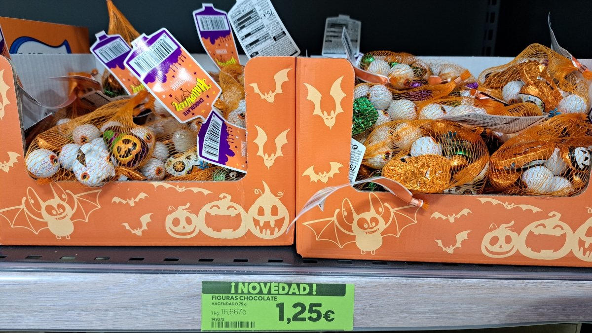 Surtido chocolates con leche Halloween Hacendado