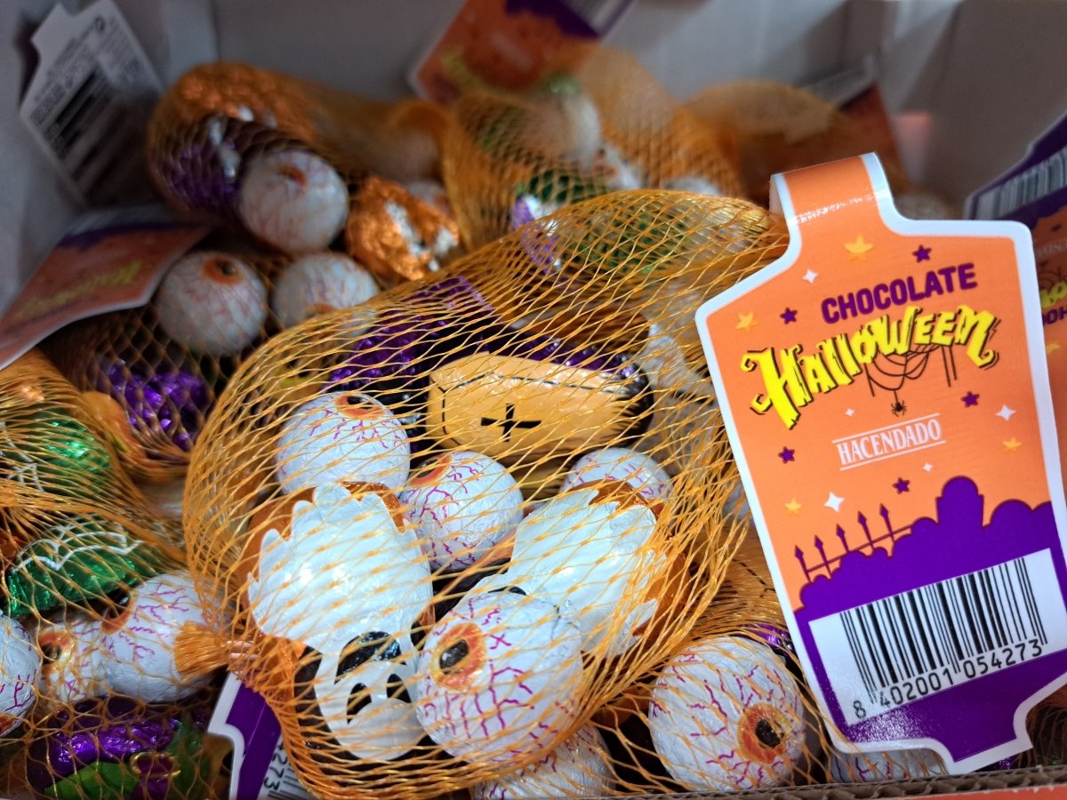 Surtido de chocolates con leche Halloween Hacendado