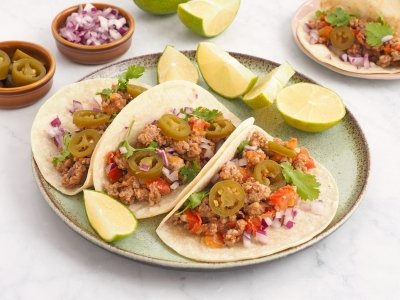 Tacos de carne picada