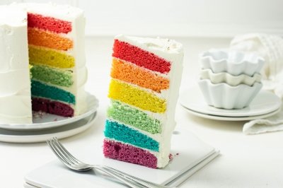 Tarta arcoíris o rainbow cake