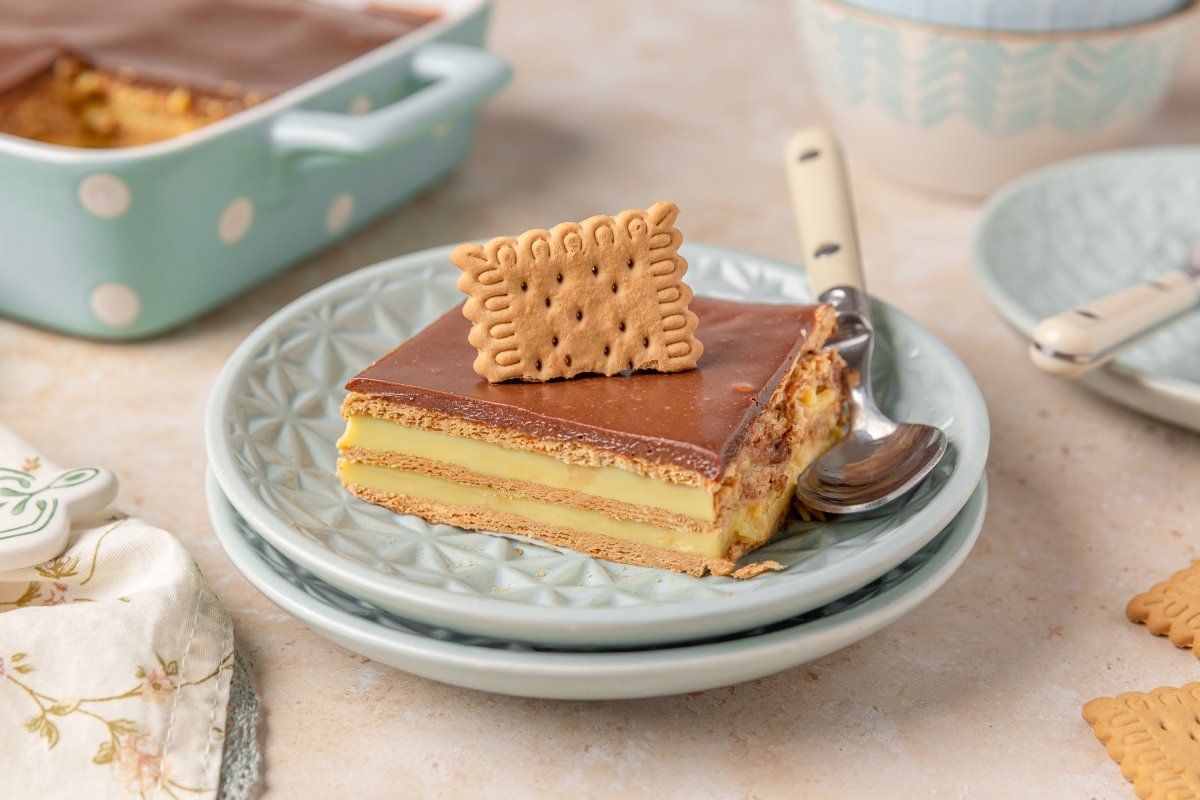 Tarta de la abuela en Thermomix cortada