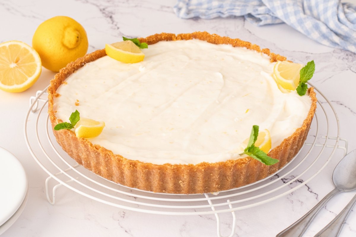 Tarta de limón con leche condensada