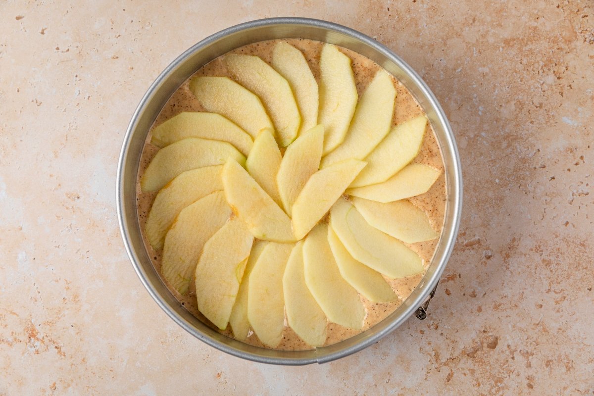 Tarta de manzana con Thermomix antes del horno