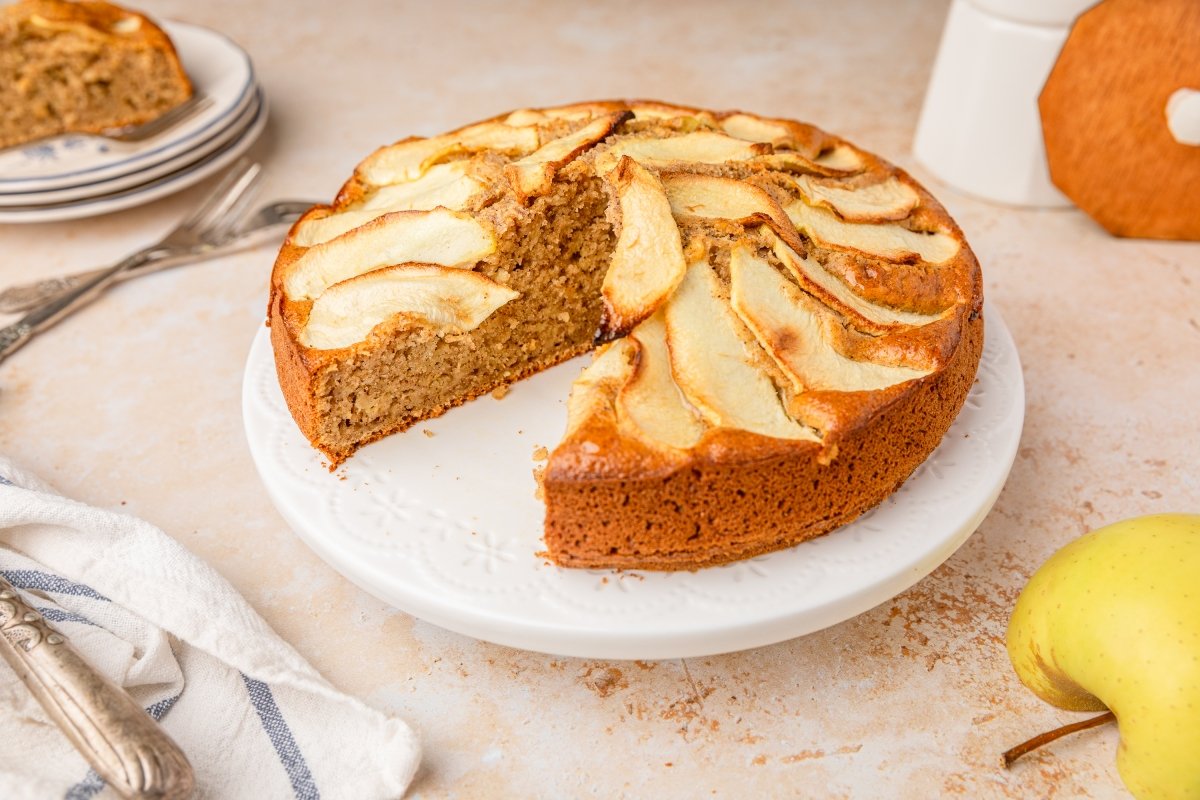 Tarta de manzana con Thermomix lista