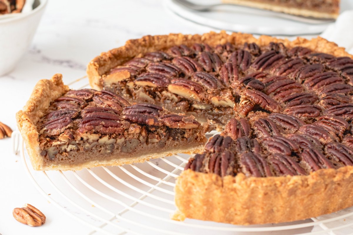 Tarta de nueces pecanas