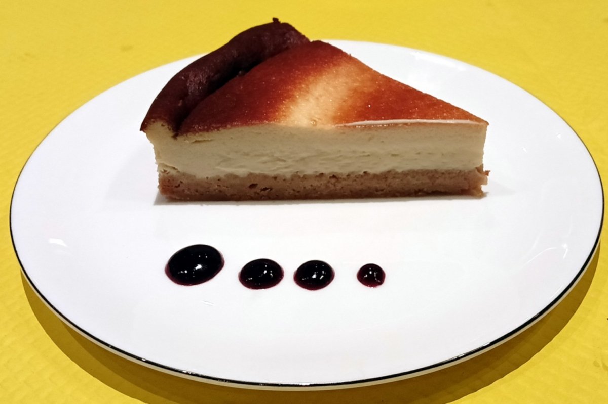 Tarta de queso con base de galleta de L'Entrecote