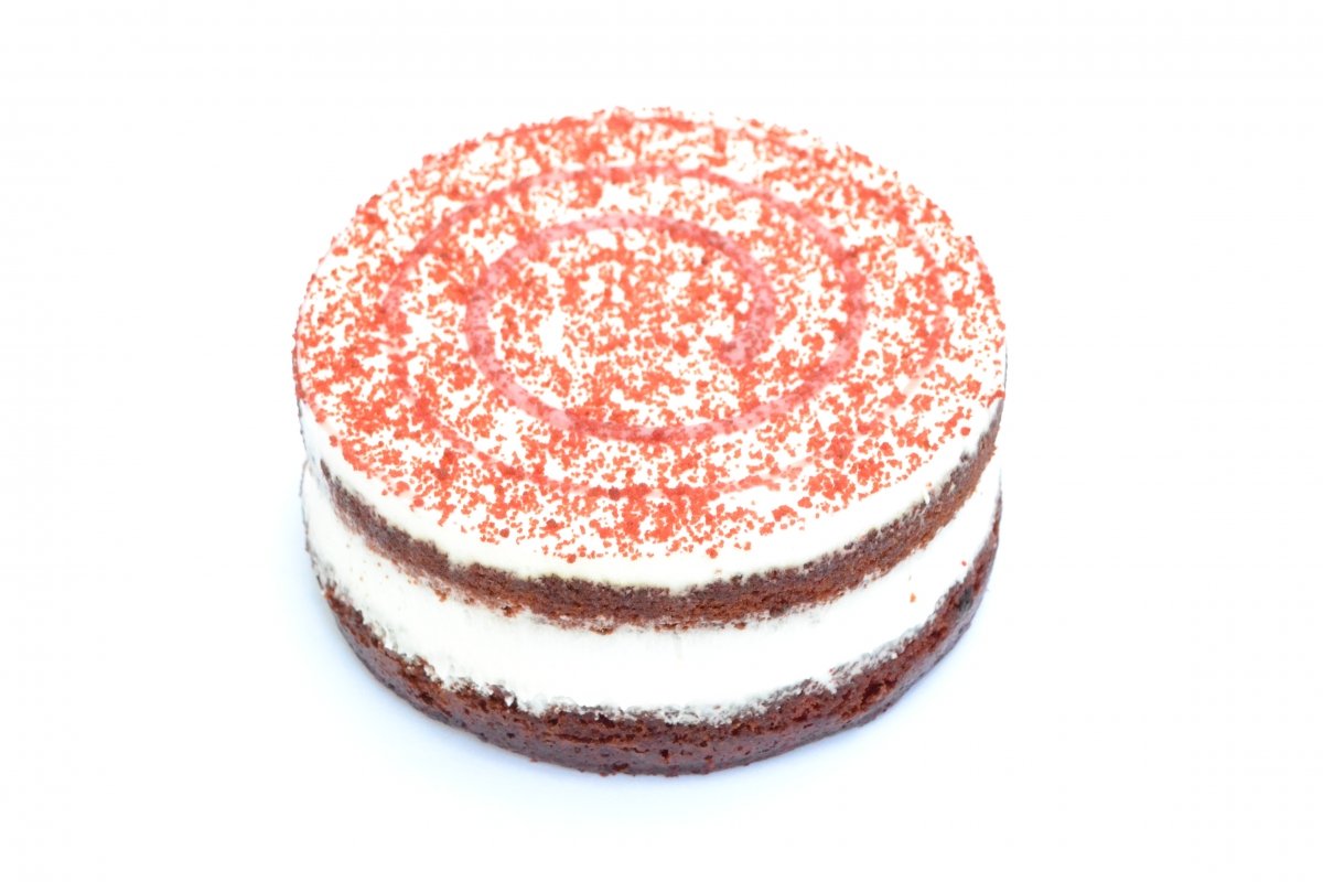 Tarta red velvet de Mercadona lista para comer