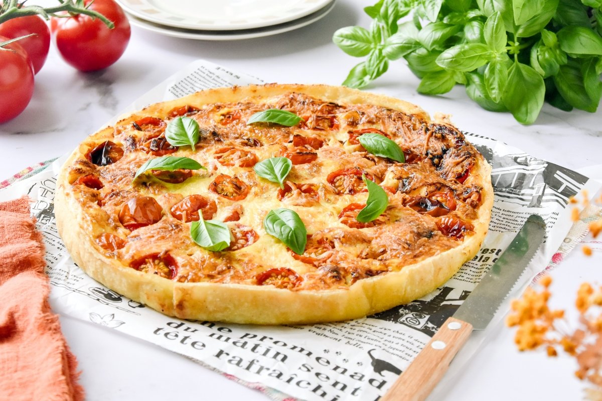 Tarta salada de tomate