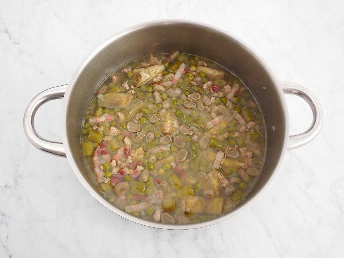 Terminar de cocinar la garmugia